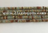 CNS712 15.5 inches 2*4mm rondelle serpentine jasper beads wholesale