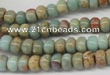 CNS72 15.5 inches 5*8mm rondelle natural serpentine jasper beads