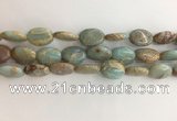 CNS725 15.5 inches 12*16mm oval serpentine jasper beads wholesale