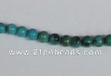 CNT01 16 inches 5mm round natural turquoise beads wholesale