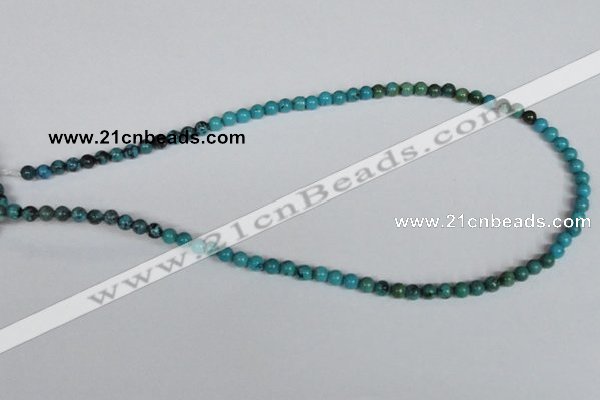 CNT01 16 inches 5mm round natural turquoise beads wholesale