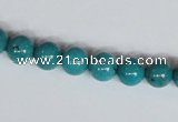 CNT07 16 inches 8mm round natural turquoise beads wholesale