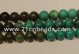 CNT103 15.5 inches 7mm round natural turquoise beads wholesale