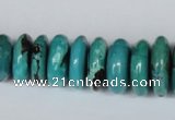 CNT11 16 inches multi-size rondelle natural turquoise beads wholesale