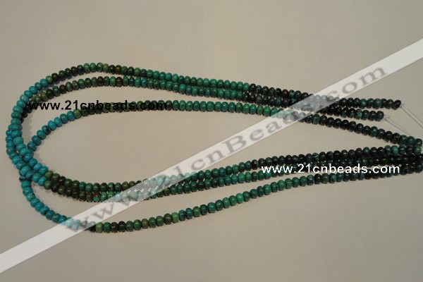 CNT110 15.5 inches 3*5mm rondelle natural turquoise beads wholesale