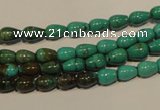 CNT115 15.5 inches 4*6mm teardrop natural turquoise beads wholesale