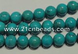 CNT147 15.5 inches 8mm round natural turquoise beads wholesale