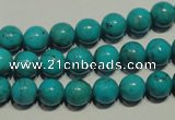 CNT147 15.5 inches 8mm round natural turquoise beads wholesale