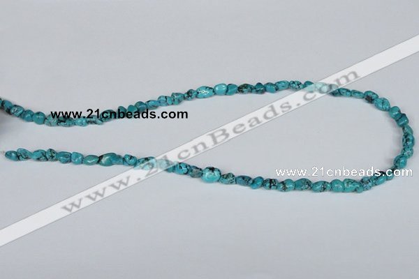 CNT17 16 inches natural turquoise chip beads wholesale