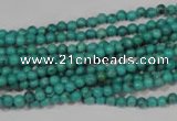 CNT202 15.5 inches 3mm round natural turquoise beads wholesale