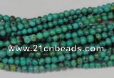 CNT203 15.5 inches 3mm round natural turquoise beads wholesale