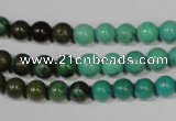 CNT208 15.5 inches 6mm round natural turquoise beads wholesale