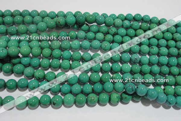 CNT209 15.5 inches 10mm round natural turquoise beads wholesale