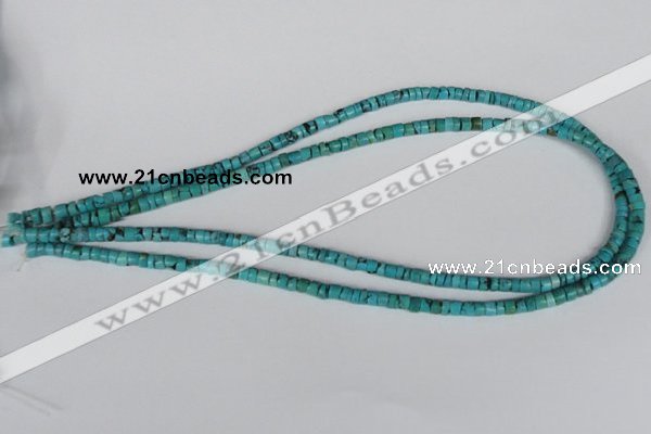 CNT21 16 inches 3-5mm heishi natural turquoise beads wholesale