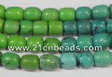 CNT210 15.5 inches 7*5mm – 7*9mm drum natural turquoise beads wholesale