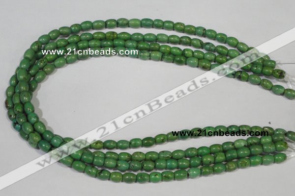 CNT214 15.5 inches 6*8mm drum natural turquoise beads wholesale