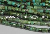 CNT215 15.5 inches 2.5*3mm heishi natural turquoise beads wholesale