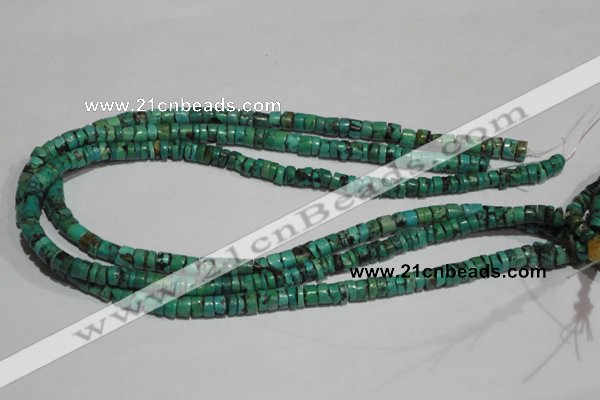 CNT220 15.5 inches 3*7mm – 5*9mm heishi natural turquoise beads