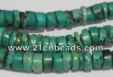 CNT221 15.5 inches 3*8mm – 5*10mm heishi natural turquoise beads