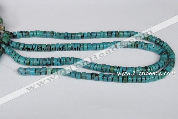 CNT23 16 inches 4-9mm heishi natural turquoise beads wholesale