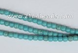 CNT24 16 inches 3.5mm round natural turquoise beads wholesale