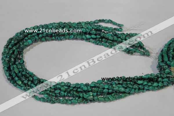 CNT241 15.5 inches 4*5mm - 5*8mm nuggets natural turquoise beads