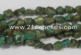 CNT242 15.5 inches 5*6mm - 6*10mm nuggets natural turquoise beads