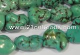 CNT244 15.5 inches 12*16mm - 15*20mm nuggets natural turquoise beads
