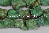 CNT246 15.5 inches 12*14mm - 14*16mm nuggets natural turquoise beads