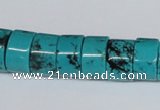 CNT26 16 inches 9*14mm wheel natural turquoise beads wholesale