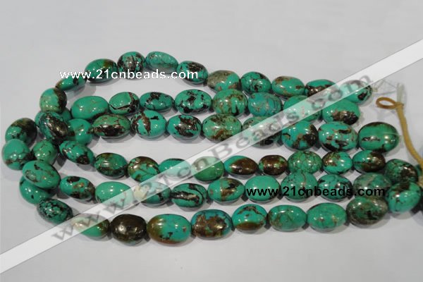 CNT265 15.5 inches 15*18mm nuggets natural turquoise beads wholesale