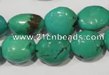 CNT267 15.5 inches 10*15mm - 18*22mm nuggets natural turquoise beads