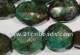 CNT275 13*18mm - 18*23mm faceted nuggets natural turquoise beads