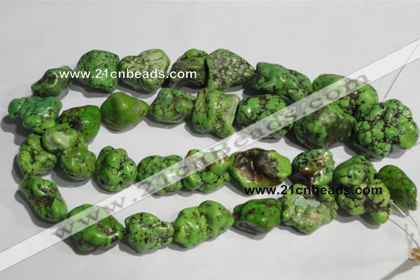 CNT282 15.5 inches 20*24mm - 25*28mm nuggets natural turquoise beads