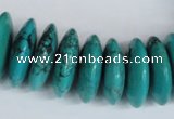 CNT29 16 inches 8*25mm rondelle natural turquoise beads wholesale