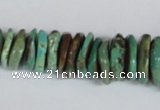 CNT30 16 inches multi-size natural turquoise chip beads wholesale