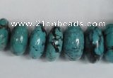 CNT31 16 inches multi-size rondelle natural turquoise beads wholesale