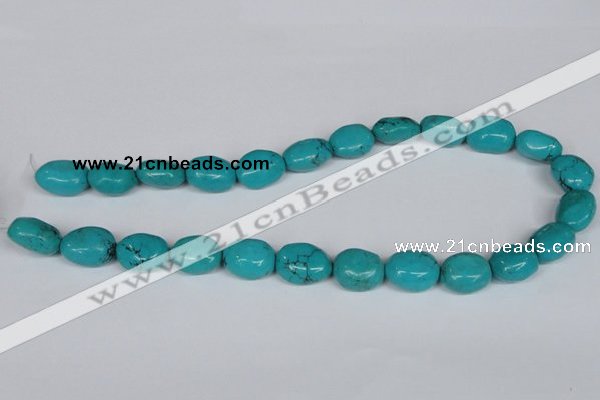 CNT34 16 inches 15*18mm nugget natural turquoise beads wholesale