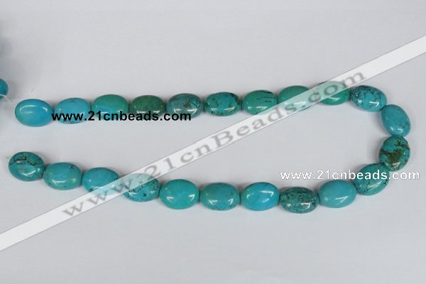 CNT35 16 inches 15*20mm oval natural turquoise beads wholesale