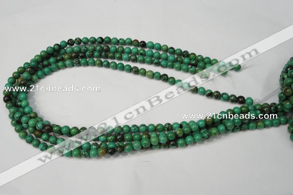 CNT351 15.5 inches 6mm round turquoise beads wholesale