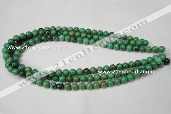 CNT352 15.5 inches 8mm round turquoise beads wholesale