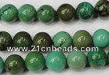 CNT353 15.5 inches 10mm round turquoise beads wholesale