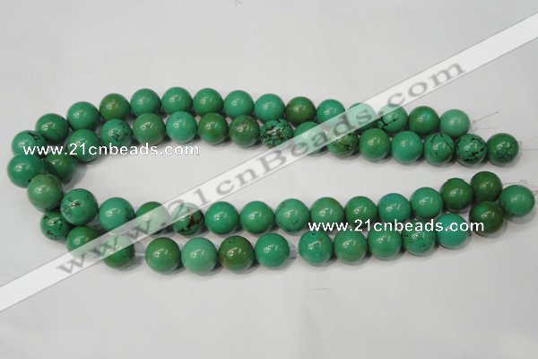 CNT355 15.5 inches 14mm round turquoise beads wholesale