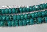 CNT360 15.5 inches 4*6mm rondelle turquoise beads wholesale