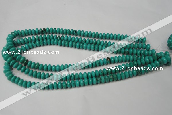 CNT361 15.5 inches 5*8mm rondelle turquoise beads wholesale