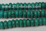 CNT363 15.5 inches 4*8mm rondelle turquoise beads wholesale