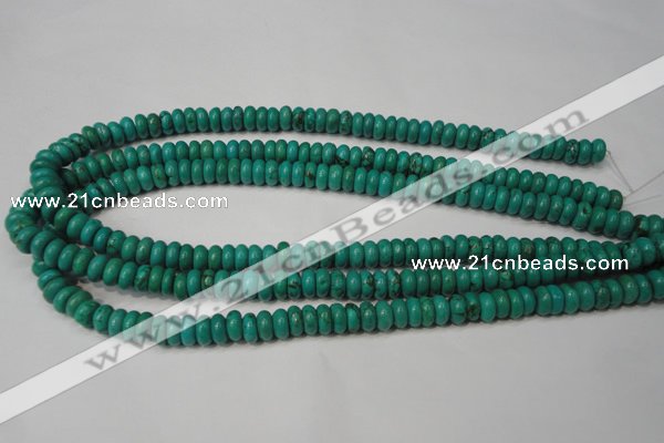 CNT363 15.5 inches 4*8mm rondelle turquoise beads wholesale