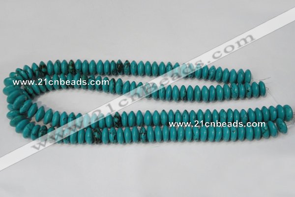 CNT364 15.5 inches 5*12mm rondelle turquoise beads wholesale