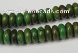 CNT366 15.5 inches 5*10mm rondelle turquoise beads wholesale
