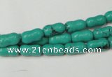 CNT372 15.5 inches 5*10mm bone turquoise beads wholesale